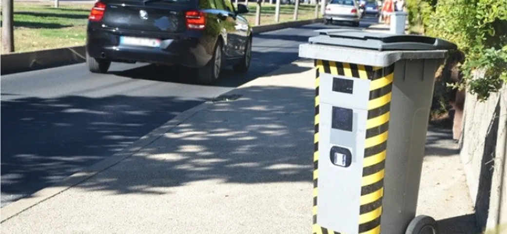 Trasforma il bidone dei rifiuti in un autovelox