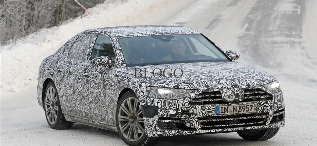 Audi A8: foto spia sulla neve