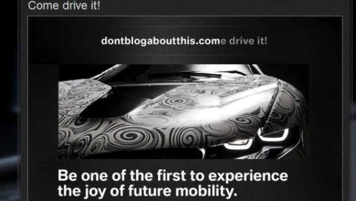 BMW: tre internauti per il prototipo Dontblogaboutthis