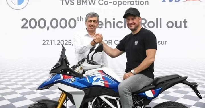 TVS e BMW: dodici anni di partnership e 200.000 moto prodotte