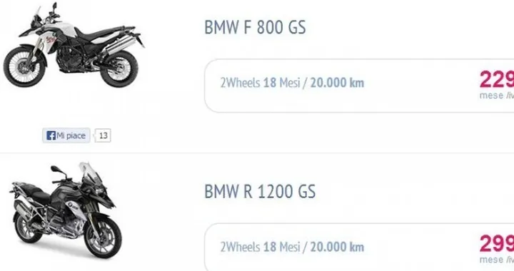 Parte Ald 2 Wheels, noleggio a lungo termine per le due ruote