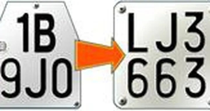 Nuova targa per i ciclomotori