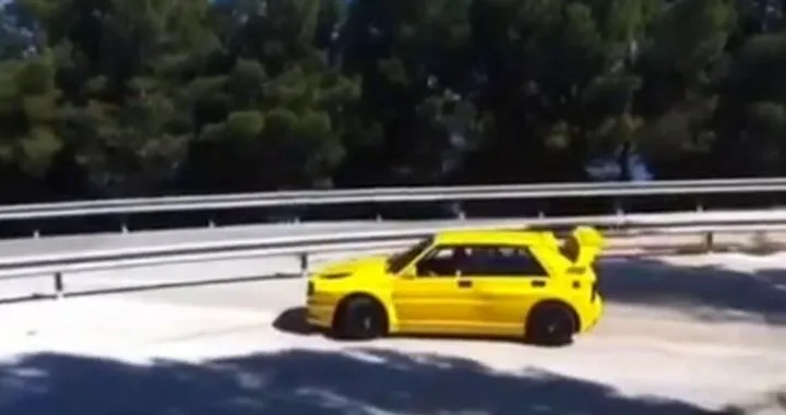 Lancia Delta: Loris Capirossi in drifting