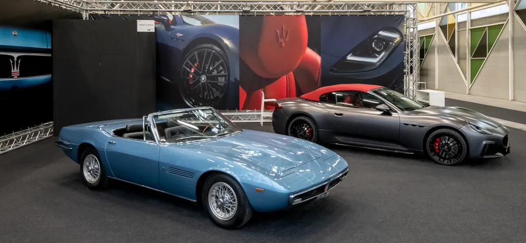 Maserati ad Auto e Moto d’Epoca 2024 con auto speciali