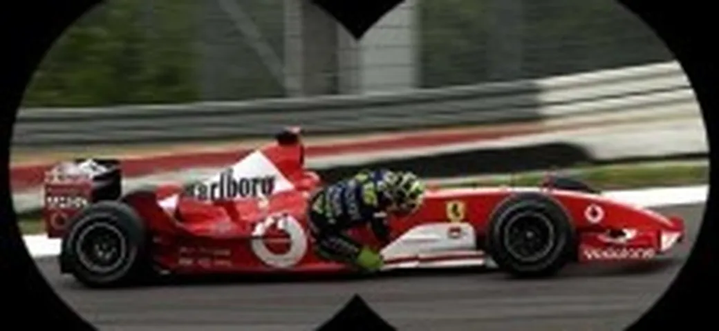 Valentino Rossi: test a Valencia con la Ferrari