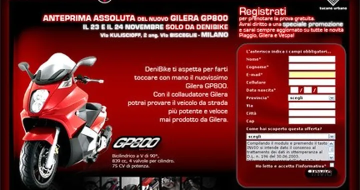 Provate il Gilera GP800