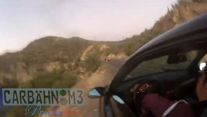 Il tramonto, una BMW M3, una curva e... il botto