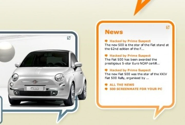 Hacker attacca il sito www.fiat500.com