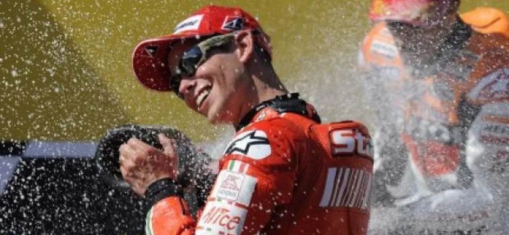 MotoGP: Casey Stoner felicissimo del podio all'Estoril. Hayden ottavo.