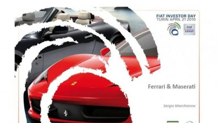 Conferenza Piano Industriale Fiat - le novità Ferrari e Maserati