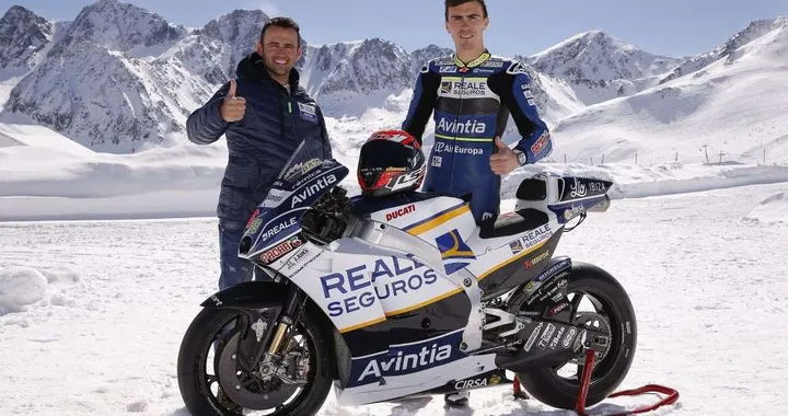 Team Ducati Avintia, presentazione sulla neve