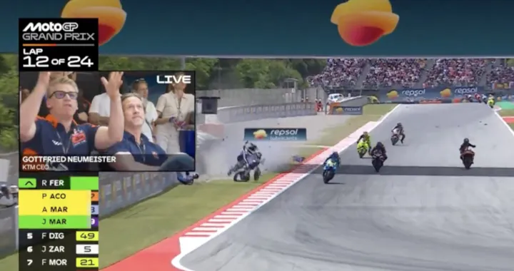 Bandiera rossa a Montmeló: paura per Álex Márquez dopo il contatto con Acosta