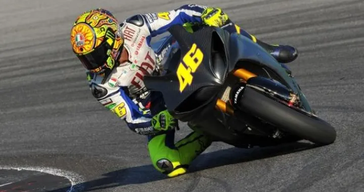 Valentino Rossi in pista a Brno per il secondo test