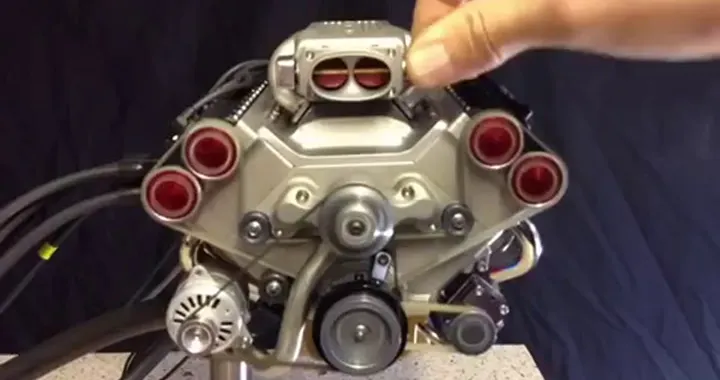 Model V8 engine electronic fuel injection