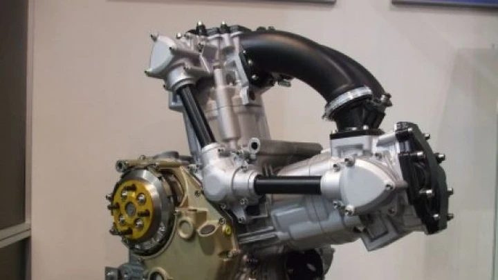 Prototipo di bicilindrico Ducati Mariani a coppie coniche
