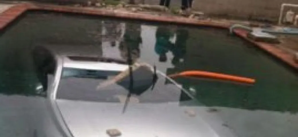 Curiosità: l'arte del parcheggio nell'acqua interpretata in California ed in Cina...