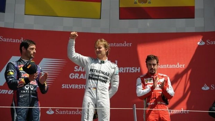 F1 Silverstone 2013 | Vince Rosberg, poi Webber e Alonso. Fuori Vettel!