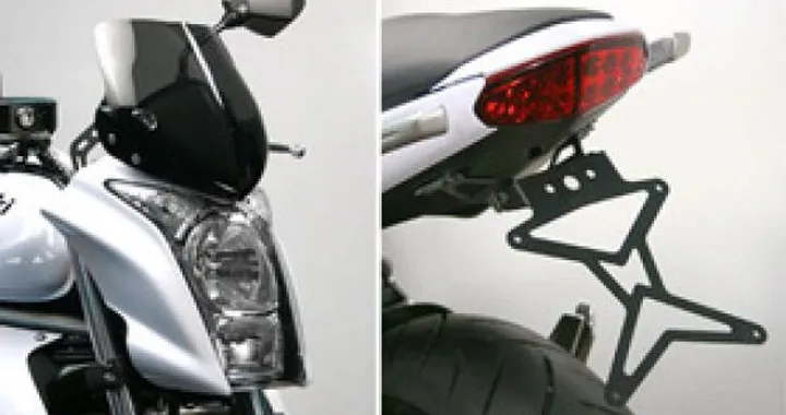 Cupolino e portatarga ad inclinazione regolabile Biondi by Superauto per Kawasaki ER-6n 2009