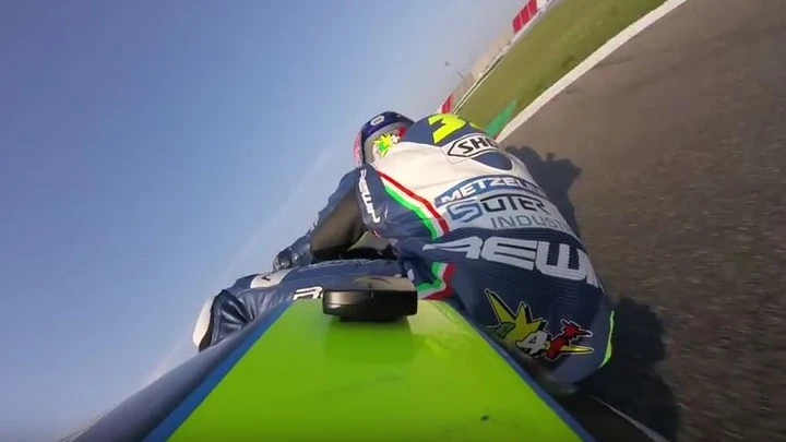 Suter MMX 500: in pista a Misano con Fabrizio Lai [Video]