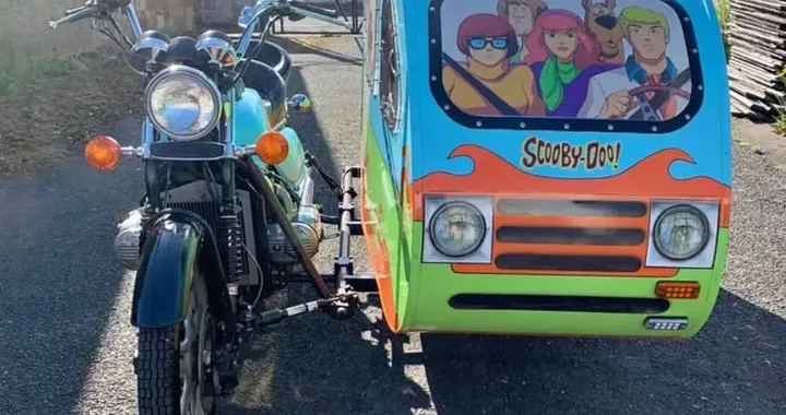 Honda Gold Wing GL1000 con sidecar Scooby-Doo: in vendita a 5.000 sterline