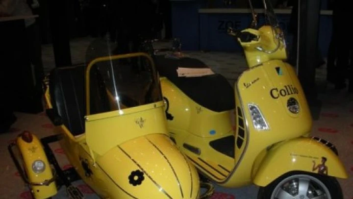 Vespa sidecar a Vinitaly
