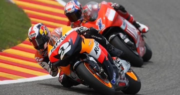 MotoGP FP2: Pedrosa davanti. Poi gran  Capirossi su Rossi e Stoner. Nuovo volo di Lorenzo