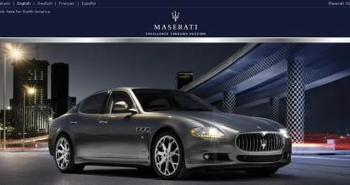 Maserati Quattroporte restyling: il sito ufficiale