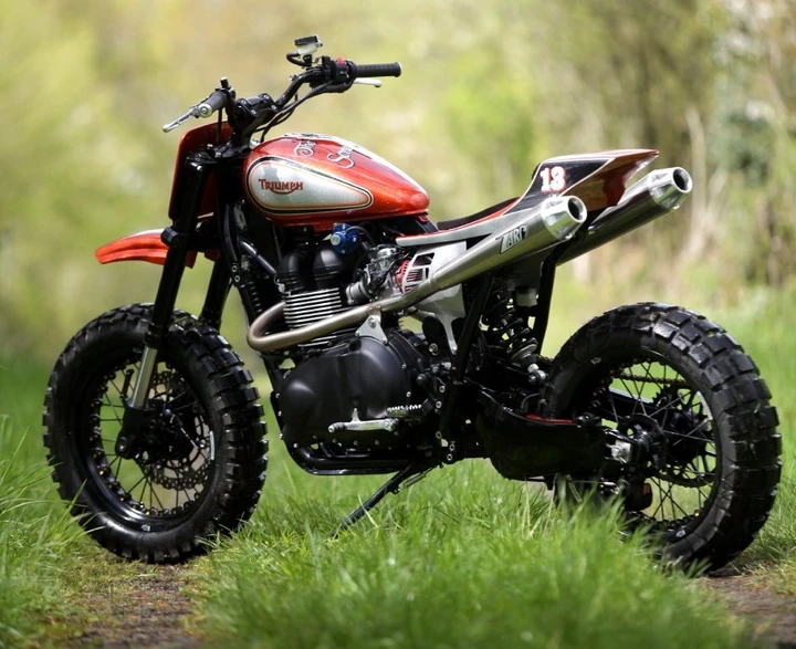 Triumph Bonneville, l'interpretazione scrambler di un concessionario francese