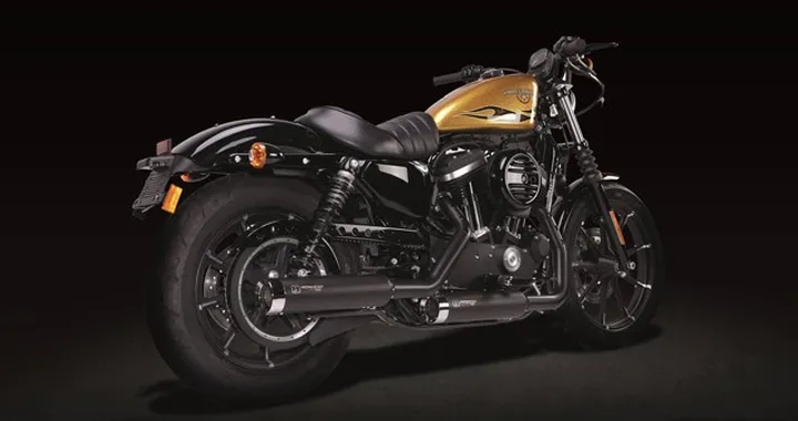 Doppio silenziatore Ironhead per H-D Sportster 883