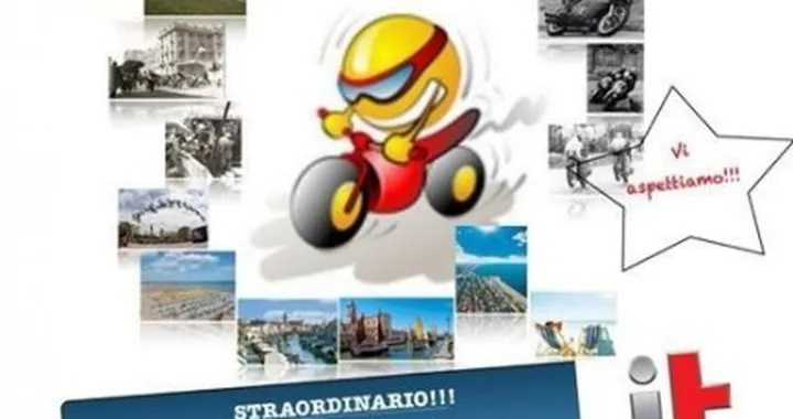 Valentino Rossi ricorda Marco Pantani nella “Notte gialla” di Cesenatico. Il lancio del nuovo evento di moto, maggio 2014