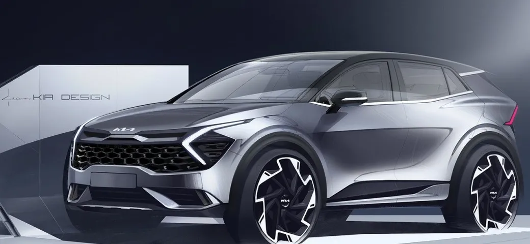 Kia Sportage 2022: primi bozzetti della versione europea