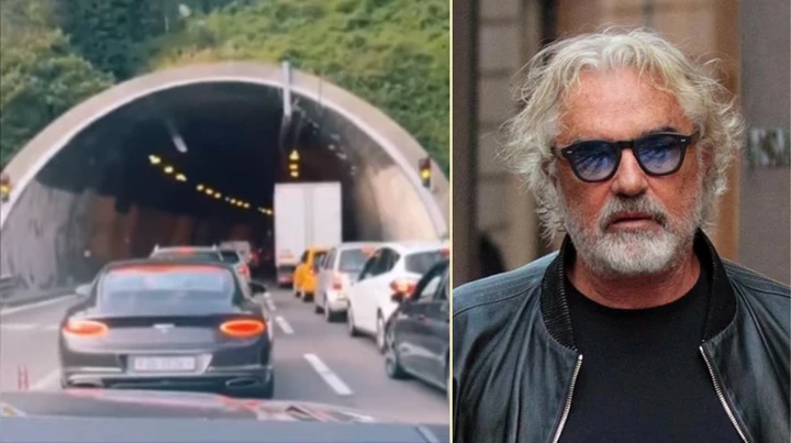 Briatore imbottigliato in autostrada: «Non dovremmo pagare il ticket»