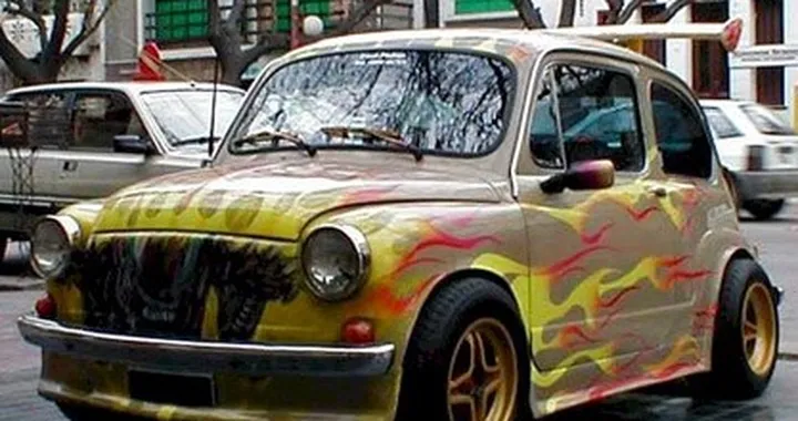 Una 600 davvero... fiammante!