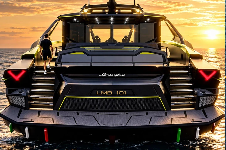 Yacht Lamborghini da 15 milioni, ha tre motori V16 e oltre 7.000 CV