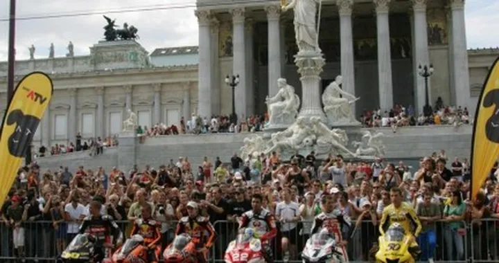 Il motomondiale sulle strade di Vienna