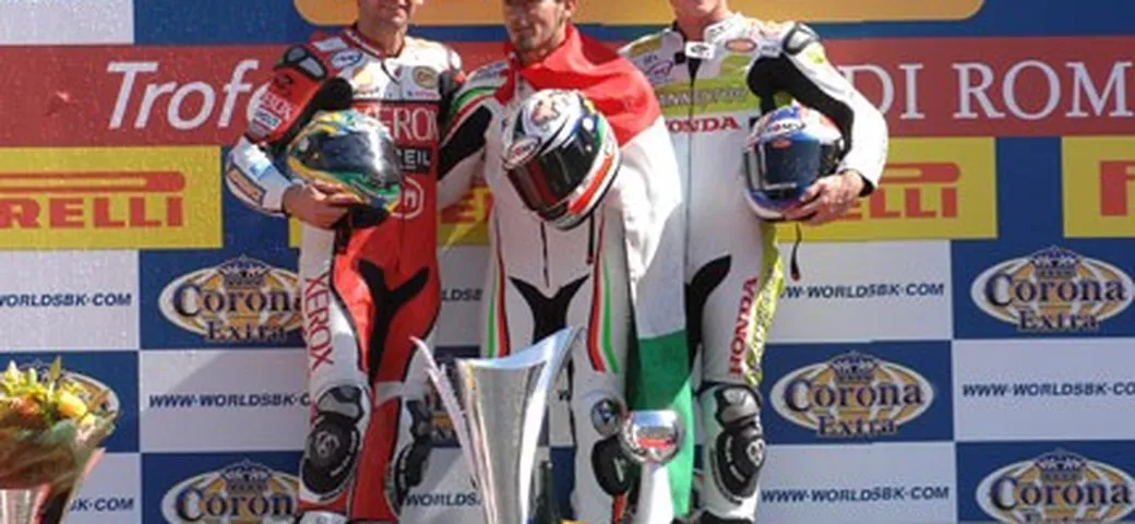 SBK a Vallelunga: tre piloti Suomy sul podio