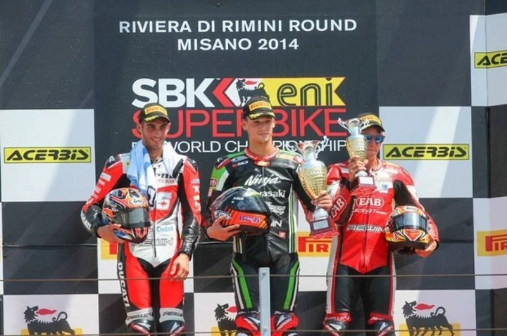 Superstock 1000 Misano 2014: vince Lorenzo Savadori su Mercado e Bussei