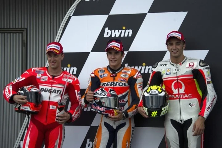 MotoGP Brno 2014: nona pole per Marquez su Dovizioso e Iannone, Valentino Rossi 7° dopo la caduta nelle FP4 [FOTO]