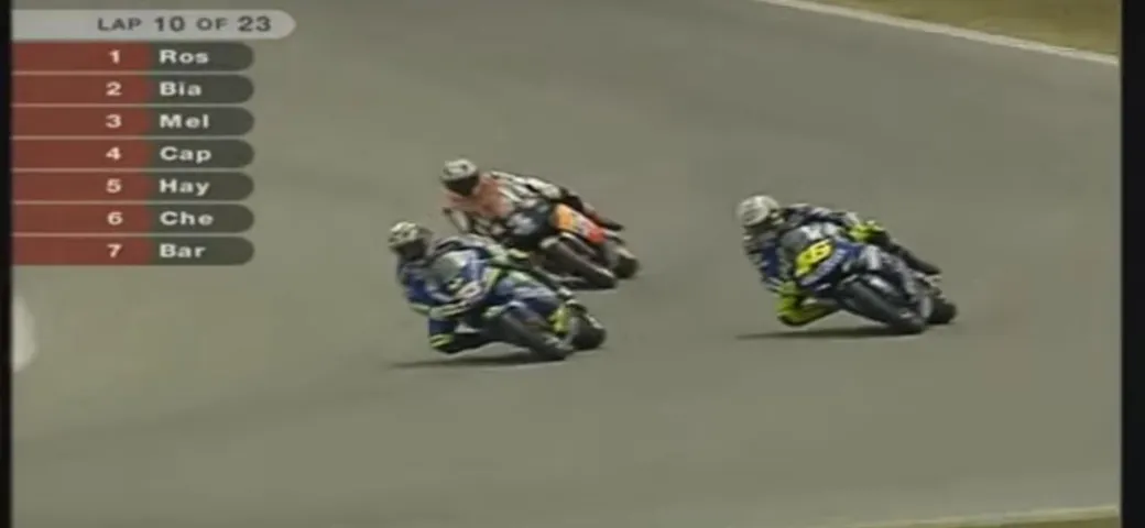 Sorpassi epici: Melandri guadagna due posizioni in staccata [Video]