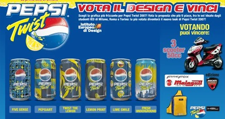 Vota Pepsi e vinci uno scooter Malaguti