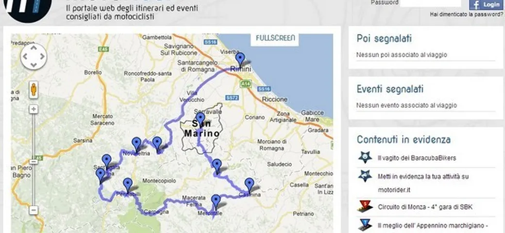 Motorider, il portale di itinerari creato dai motociclisti