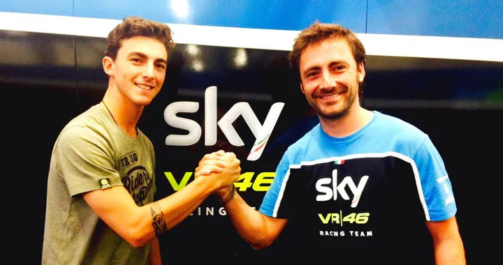 Bagnaia in Moto2 nel 2017 con Sky Racing VR46