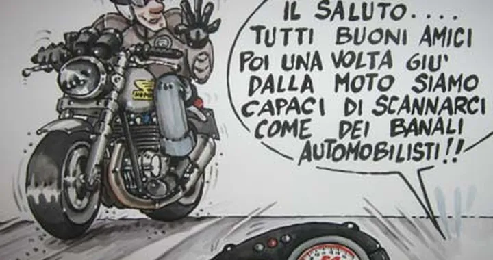 Il saluto dei motociclisti