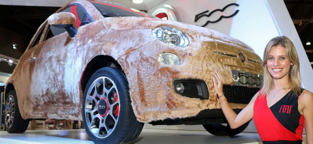 La Fiat 500 diventa di Peluche