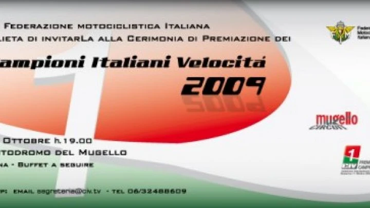 Premiazione campioni CIV 2009 al Mugello