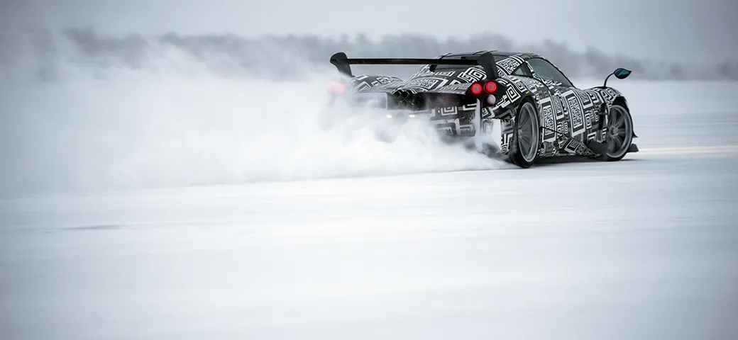 Pagani Huayra BC: test sul ghiaccio [Video]