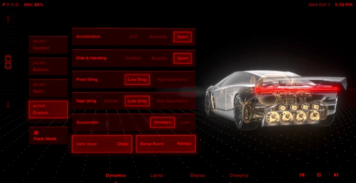 Tesla Roadster, abitacolo da caccia militare e propulsori da 379 bar: pronta a stupire