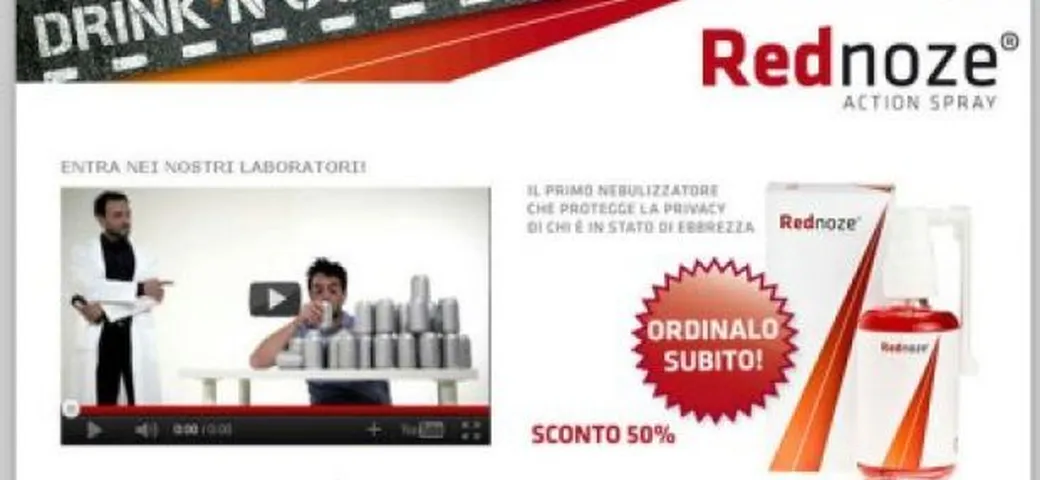 Spray anti-etilometro Rednoze: tutta una bufala
