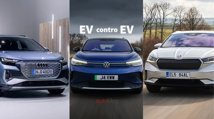 EV contro EV: VW ID.4 vs Skoda Enyaq iV vs Audi Q4 e-tron