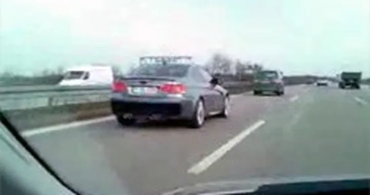 BMW M3 E92 sull'Autobahn